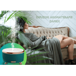 Casa si Gradina - Decoratiuni - Aromaterapie si lumanari - Difuzoare aromaterapie - Difuzor de aromaterapie si umidificator, Danex, Ultrasunete pentru casa, birou, hotel, Decor Spa, Meditatie, Uleiuri esentiale, Led, Rezervor 500ml, Verde - Infinity.ro
