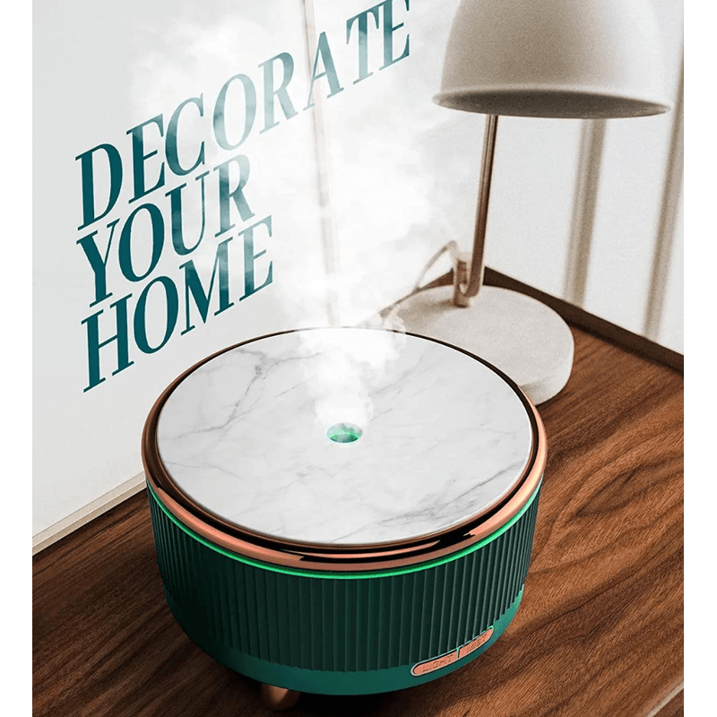 Casa si Gradina - Decoratiuni - Aromaterapie si lumanari - Difuzoare aromaterapie - Difuzor de aromaterapie si umidificator, Danex, Ultrasunete pentru casa, birou, hotel, Decor Spa, Meditatie, Uleiuri esentiale, Led, Rezervor 500ml, Verde - Infinity.ro