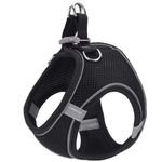 Petshop/Accesorii petshop/Zgarzi, lese si hamuri/Hamuri - Ham pentru caini de talie mica cu elemente reflectorizante, confortabil, marime XXXS, culoare Negru, AniOne Germany - Infinity.ro