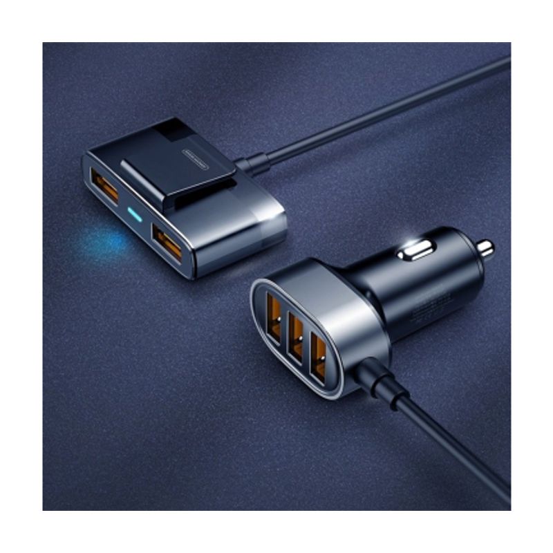 Laptop, Telefoane si Tablete - Telefoane mobile si accesorii - Accesorii Telefoane - Incarcatoare telefoane - Incarcator auto cu incarcare rapida Multiport 72W. 1.5m negru Joyroom - Infinity.ro