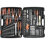 Casa si Gradina - Constructii - Scule de mana si unelte - Chei si truse chei - Trusa tubulare 1/2 - 1/4'', 122 buc Sthor 58690 - Infinity.ro