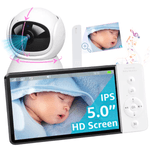 Casa si Gradina - Mobilier - Mobilier copii - Monitoare video copii - Baby Monitor WiFi 2in1 cu Camera Audio-Video Multi View, UltraHD/5” Night Vision, Rotire 355°/90°, Zoom 4X, Notificari - Infinity.ro