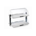 Casa si Gradina - Bucatarie si vesela - Vesela si tacamuri - Vesela pentru servire - Display Hendi roll top 465x310x(H)410 mm, tava dubla, plastic SAN - Infinity.ro