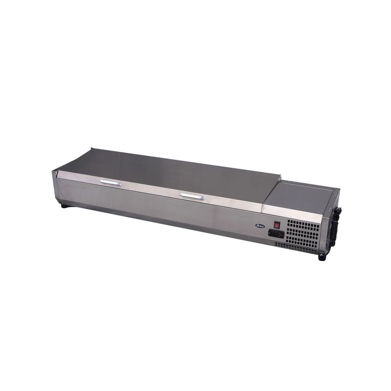 Electronice si Electrocasnice - Aparate frigorifice - Vitrine frigorifice - Vitrina frigorifica tip display Inox pentru containere GN 1/3 cu o inaltime maxima de 150 mm Hendi 9x GN1/3 180 W - Infinity.ro