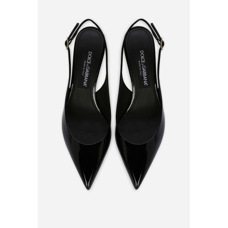 Fashion, accesorii si bijuterii - Femei - Incaltaminte femei - Pantofi femei - Pantofi dama Dolce & Gabbana slingback Cardinale cg0606a147180999, Negru, 36 EU - Infinity.ro