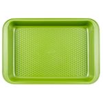 Casa si Gradina - Bucatarie si vesela - Vase pentru gatit - Tavi copt - Tava copt dreptunghiulara ZASS Gourmet, ZG-BW 04, 37x25.5x5cm, Otel, antiaderenta, cuptor cu gaz/electric, Verde - Infinity.ro