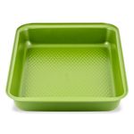 Casa si Gradina - Bucatarie si vesela - Vase pentru gatit - Tavi copt - Tava copt dreptunghiulara ZASS Gourmet, ZG-BW 04, 37x25.5x5cm, Otel, antiaderenta, cuptor cu gaz/electric, Verde - Infinity.ro