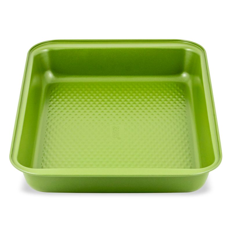 Casa si Gradina - Bucatarie si vesela - Vase pentru gatit - Tavi copt - Tava copt dreptunghiulara ZASS Gourmet, ZG-BW 04, 37x25.5x5cm, Otel, antiaderenta, cuptor cu gaz/electric, Verde - Infinity.ro