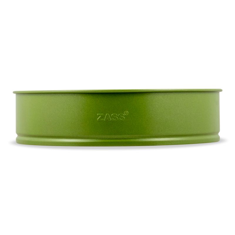 Casa si Gradina - Bucatarie si vesela - Vase pentru gatit - Tavi copt - Tava tort cu 2 baze detasabile ZASS Gourmet, ZG-BW 03, 26 cm, Otel, antiaderenta, cuptor cu gaz/electric, Verde - Infinity.ro