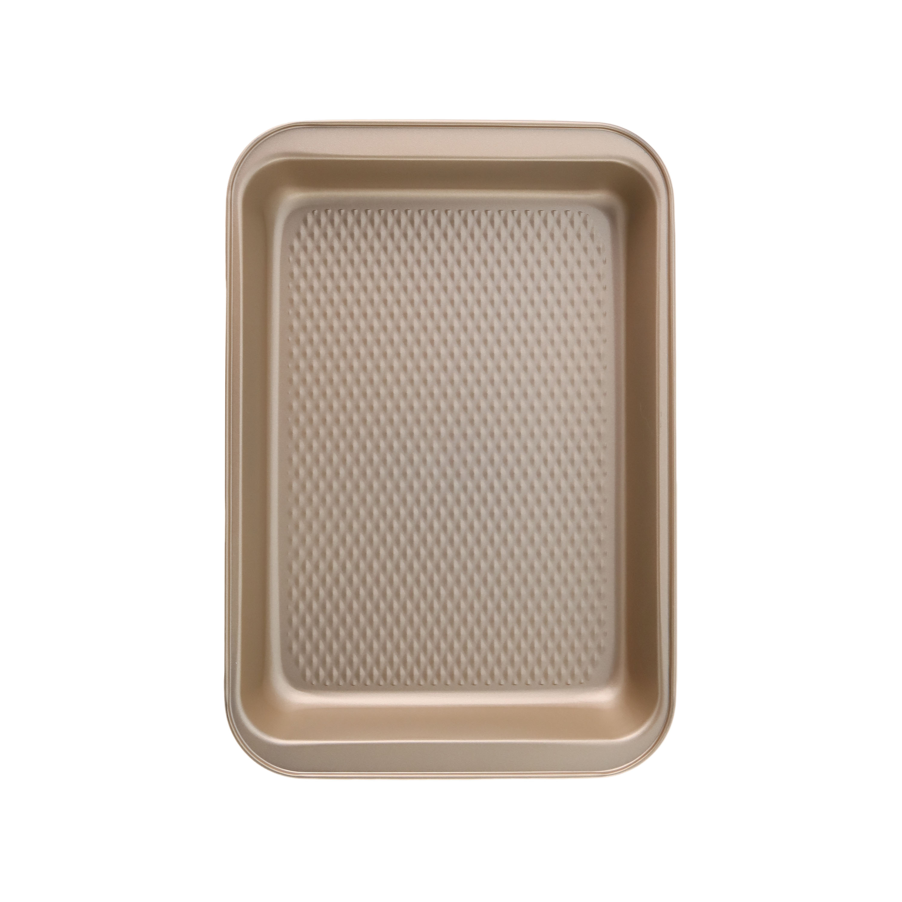 Tava copt dreptunghiulara ZASS Gourmet, ZG-BW 04, 37x25.5x5cm, Otel, antiaderenta, cuptor cu gaz/electric, Bronz