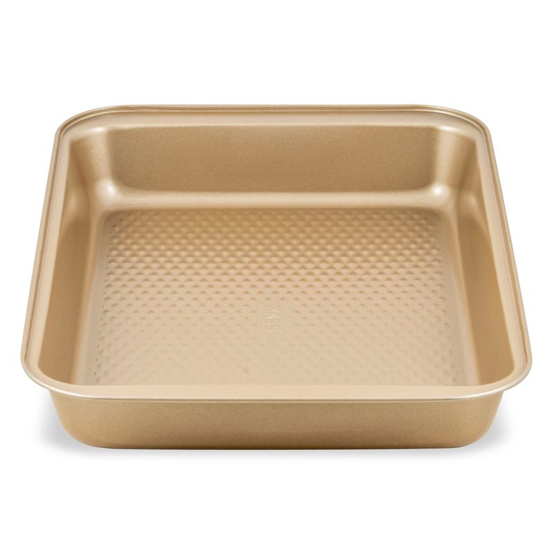 Casa si Gradina - Bucatarie si vesela - Vase pentru gatit - Tavi copt - Tava copt dreptunghiulara ZASS Gourmet, ZG-BW 04, 37x25.5x5cm, Otel, antiaderenta, cuptor cu gaz/electric, Bronz - Infinity.ro