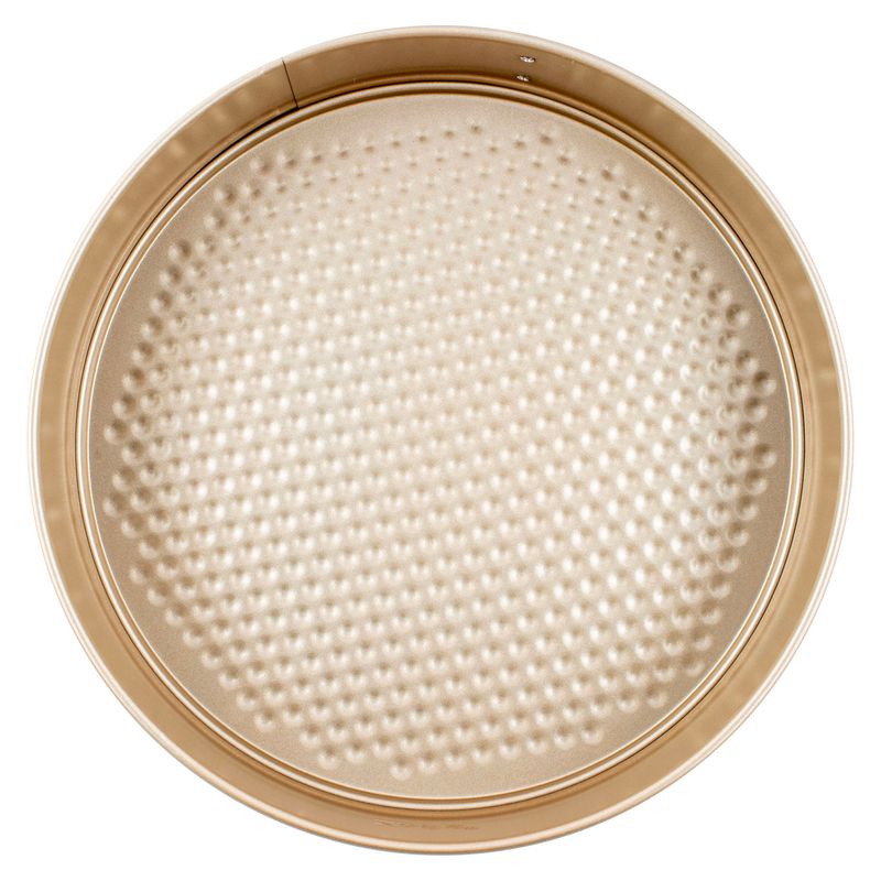 Casa si Gradina - Bucatarie si vesela - Vase pentru gatit - Tavi copt - Tava tort cu 2 baze detasabile ZASS Gourmet, ZG-BW 03, 26 cm, Otel, antiaderenta, cuptor cu gaz/electric, Bronz - Infinity.ro