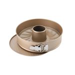 Casa si Gradina - Bucatarie si vesela - Vase pentru gatit - Tavi copt - Tava tort cu 2 baze detasabile ZASS Gourmet, ZG-BW 03, 26 cm, Otel, antiaderenta, cuptor cu gaz/electric, Bronz - Infinity.ro