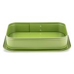 Casa si Gradina - Bucatarie si vesela - Vase pentru gatit - Tavi copt - Tava de copt dreptunghiulara ZASS Gourmet, ZG-BW 06, 39x28x8cm, Otel, antiaderenta, cuptor cu gaz/electric, Verde - Infinity.ro