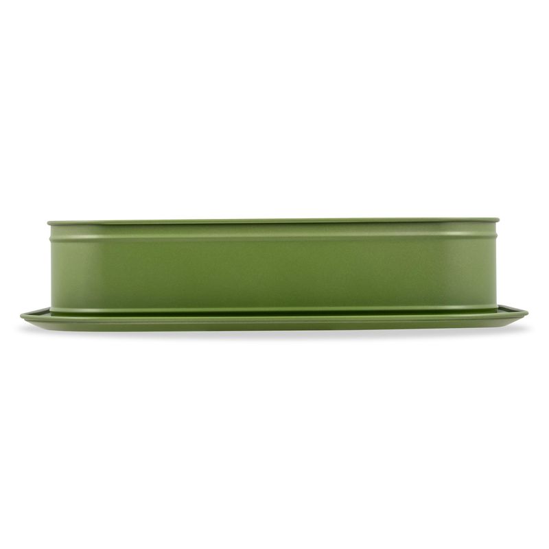Casa si Gradina - Bucatarie si vesela - Vase pentru gatit - Tavi copt - Tava de copt dreptunghiulara ZASS Gourmet, ZG-BW 06, 39x28x8cm, Otel, antiaderenta, cuptor cu gaz/electric, Verde - Infinity.ro