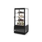 Electronice si Electrocasnice/Aparate frigorifice/Vitrine frigorifice - Vitrina de prezentare 78 L (neagra) - 230 V, 170 W, 452X406X (H)966 mm - Infinity.ro