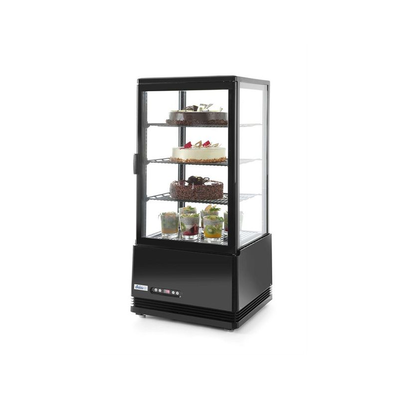 Electronice si Electrocasnice/Aparate frigorifice/Vitrine frigorifice - Vitrina de prezentare 78 L (neagra) - 230 V, 170 W, 452X406X (H)966 mm - Infinity.ro