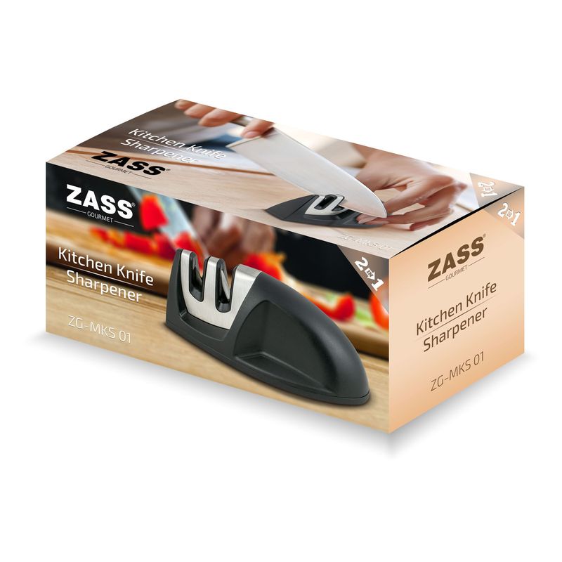 Casa si Gradina - Bucatarie si vesela - Ustensile bucatarie - Ascutitoare cutite - Aparat de ascutit cutite de bucatarie in doua etape ZASS Gourmet ZG-MKS 01 - Infinity.ro