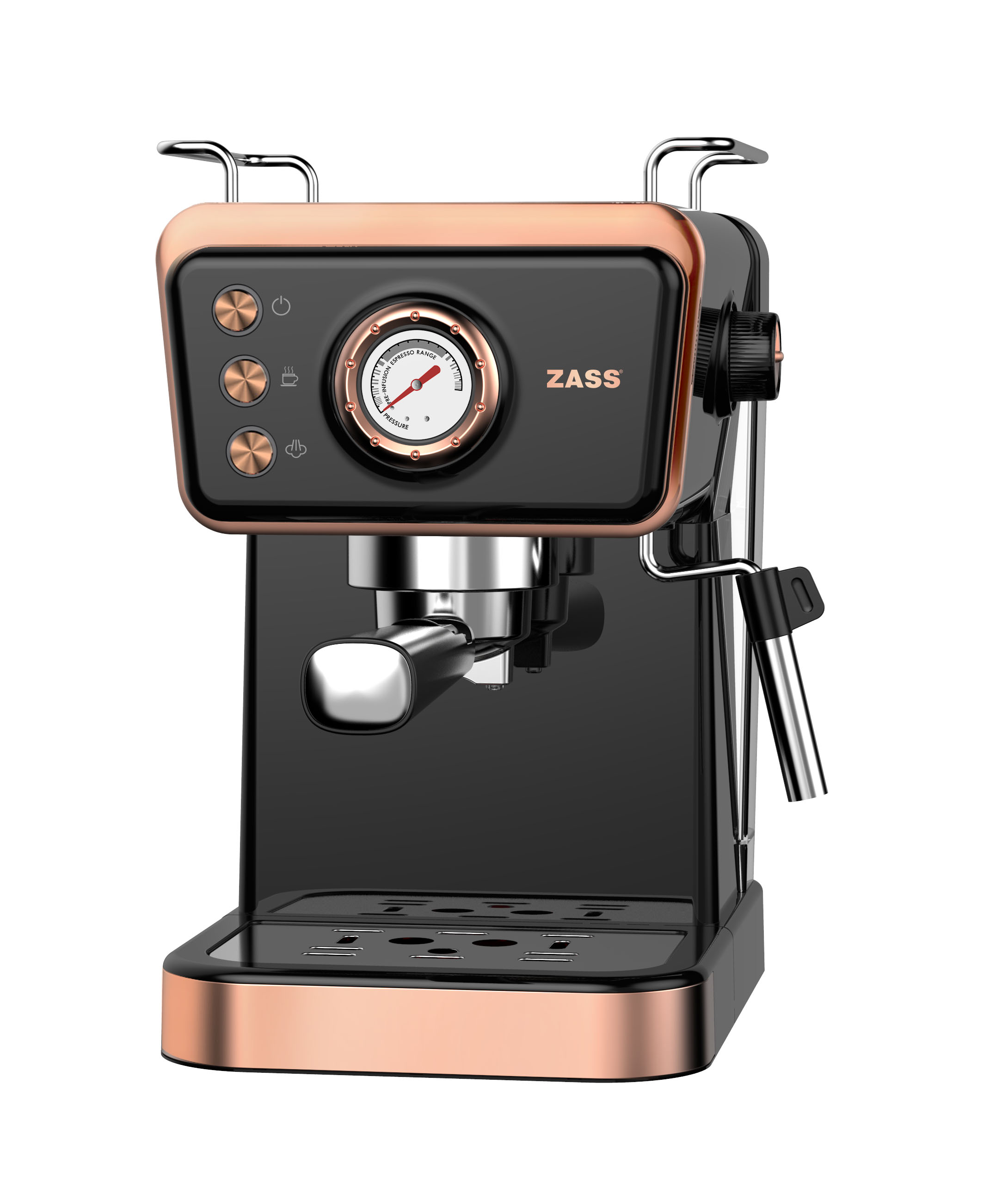 Espressor manual Zass Rose Gold ZEM 20