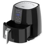Electronice si Electrocasnice - Electrocasnice bucatarie - Aparate de gatit & desert - Friteuze - Friteuza cu aer cald Zass ZAF 03, Putere 1450 W, Capacitate 3.8 l, Negru - Infinity.ro