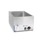 Electronice si Electrocasnice - Electrocasnice bucatarie - Preparare bauturi - Fierbatoare de apa - Vas Bain-marie Hendi Kitchen Line cu robinet de scurgere GN 1/1 150 mm, 1200 W - Infinity.ro