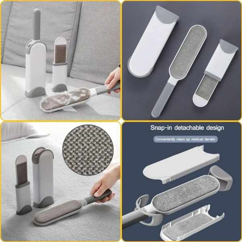 Petshop - Accesorii petshop - Culcusuri si custi - Culcusuri si saltele - Pat Imblanit pentru Animale de Companie, Suprafata Antiaderenta, Soft, 40 cm si 2 Perii pentru Indepartarea Parului - Infinity.ro