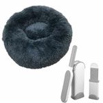 Petshop - Accesorii petshop - Culcusuri si custi - Culcusuri si saltele - Pat Imblanit pentru Animale de Companie, Suprafata Antiaderenta, Soft, 40 cm si 2 Perii pentru Indepartarea Parului - Infinity.ro