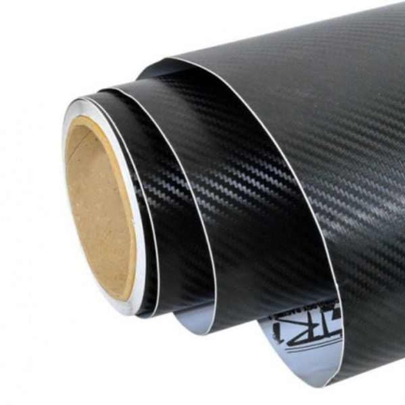 Auto si Moto - Piese auto si accesorii - Caroserie - Ornamente exterior auto - Folie Colantare Auto sau Moto, Model Fibra Cardon 3D, Impermeabila, Rezistenta UV, Latime 1.27 m, Lungime 3 m, Negru - Infinity.ro