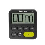 Casa si Gradina - Bucatarie si vesela - Ustensile bucatarie - Termometre bucatarie - Timer digital HENDI, Negru, 82x20x(H)88mm - Infinity.ro
