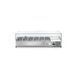 Electronice si Electrocasnice/Aparate frigorifice/Vitrine frigorifice - Vitrina prezentare Hendi, interval temp. -2/8?C, 180W, corp inox, ARKTIC by Hendi, 1405x395x(H)430 mm, 6 vase  GN 1/3 - Infinity.ro