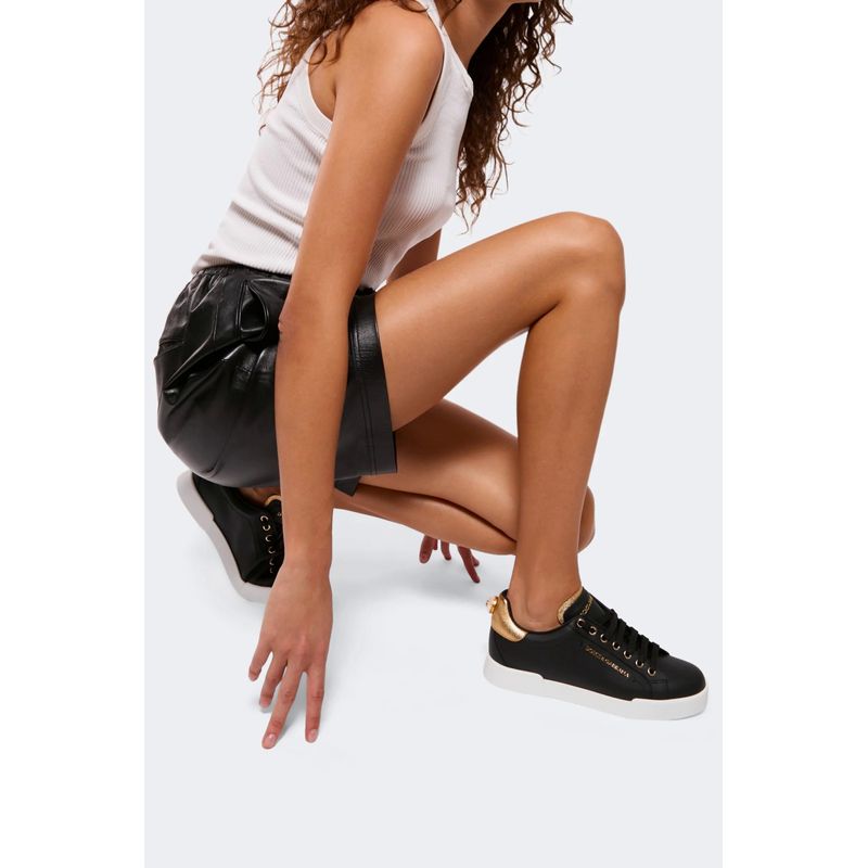 Sport si Outdoor - Echipament Sportiv - Incaltaminte sport - Pantofi sport - Pantofi dama Dolce & Gabbana ck1602an2988e831, 36 EU, Negru - Infinity.ro