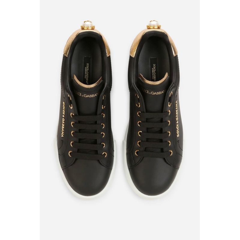 Sport si Outdoor - Echipament Sportiv - Incaltaminte sport - Pantofi sport - Pantofi dama Dolce & Gabbana ck1602an2988e831, 36 EU, Negru - Infinity.ro