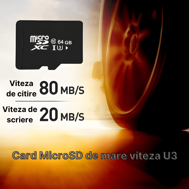 TV, Audio-Video si Foto - Aparate foto si accesorii - Accesorii foto si video - Carduri memorie - Card de memorie Micro SD, 64 GB, Clasa 10, Clasa de viteza U3, Compatibilitate extinsa, Rezistent la apa IPX6 - Infinity.ro