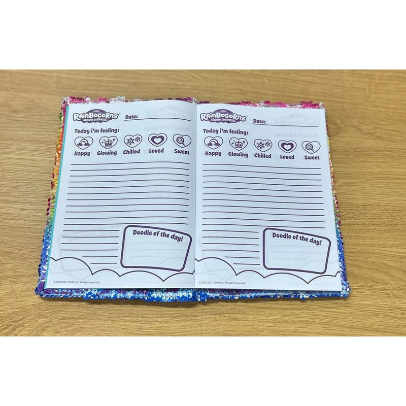 Jucarii, Copii si Bebe - Jucarii si jocuri - Jucarii & jocuri educative - Seturi de artizanat - Jurnal cu paiete, set artizanat, Rainbocorn, 81-0001 - Infinity.ro