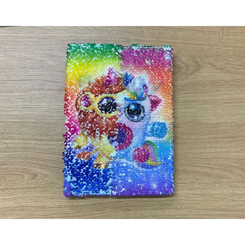 Jucarii, Copii si Bebe - Jucarii si jocuri - Jucarii & jocuri educative - Seturi de artizanat - Jurnal cu paiete, set artizanat, Rainbocorn, 81-0001 - Infinity.ro