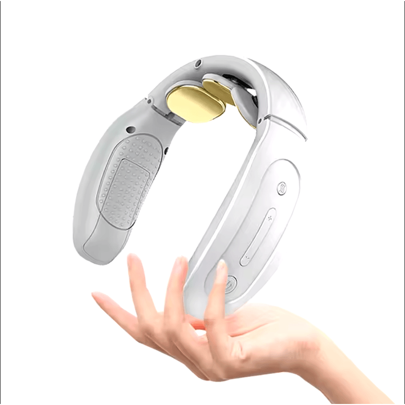 Ingrijire personala si Cosmetice - Sanatate si wellness - Articole wellness - Aparate si dispozitive de masaj - Aparat de Masaj Cervical Multifunctional, Portabil, Relaxare pentru Gat, Spate, Brate, Lombar si Picioare, 4 M/15N– ALB - Infinity.ro