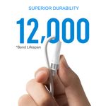 Laptop, Telefoane si Tablete - Telefoane mobile si accesorii - Accesorii Telefoane - Cabluri si adaptoare telefoane - Cablu de Date cu Mufe Type-C, Lightning 60W, 1.2m - Lito (LD02) - Alb - Infinity.ro