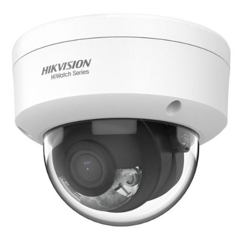 Casa si Gradina - Electrice - Smart Home - Camere de supraveghere - Camera IP Hikvision HiWatch 2MP, ColorVu, Lumina ALba 30m, Antivandal IK08, IP67, PoE, lentila 2.8mm - Infinity.ro