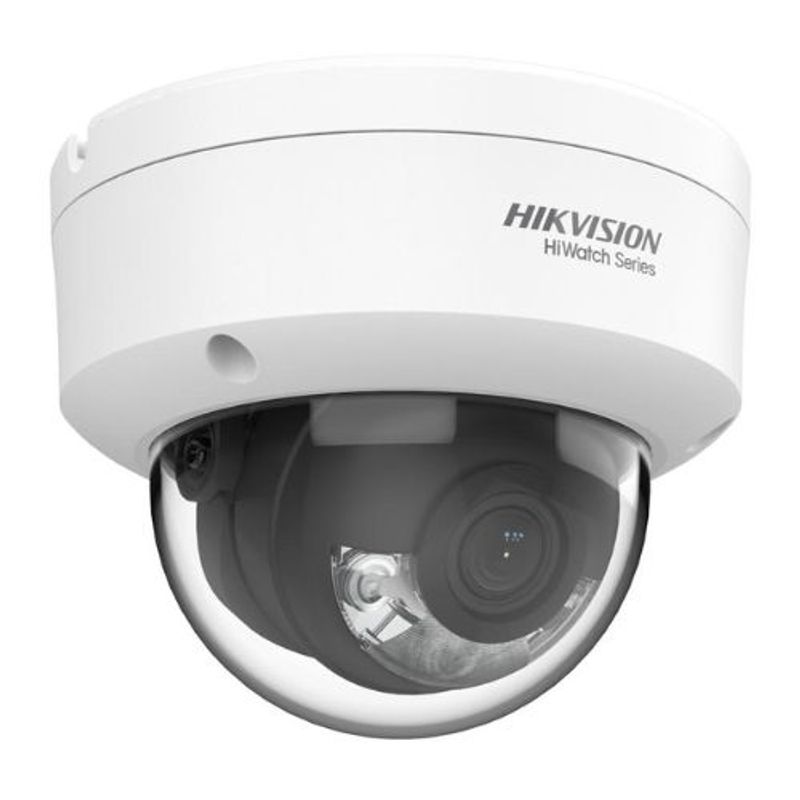 Casa si Gradina - Electrice - Smart Home - Camere de supraveghere - Camera IP Hikvision HiWatch 2MP, ColorVu, Lumina ALba 30m, Antivandal IK08, IP67, PoE, lentila 2.8mm - Infinity.ro