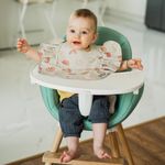 Jucarii, Copii si Bebe - Hrana si alaptare - Biberoane, suzete si accesorii hranire - Articole hranire bebelusi - Baveta impermeabila BabySnugg, 6-24 luni, Rainbow - Infinity.ro