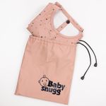 Jucarii, Copii si Bebe - Hrana si alaptare - Biberoane, suzete si accesorii hranire - Articole hranire bebelusi - Baveta impermeabila cu maneci lungi BabySnugg, 6-36 luni, Pink Dots - Infinity.ro