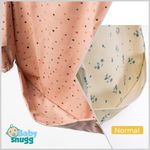 Jucarii, Copii si Bebe - Hrana si alaptare - Biberoane, suzete si accesorii hranire - Articole hranire bebelusi - Baveta impermeabila cu maneci lungi BabySnugg, 6-36 luni, Pink Dots - Infinity.ro