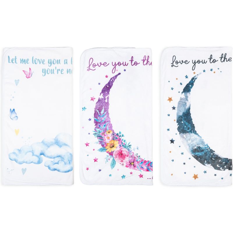 Casa si Gradina - Textile si covoare - Pături și cuverturi - Paturici copii - Paturica Milestone Luna Roz - 100x150cm - Infinity.ro