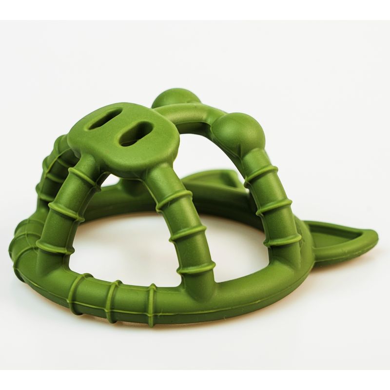 Jucarii, Copii si Bebe - Jucarii si jocuri - Jucarii bebelusi - Jucarii pentru dentitie - Jucarie Dentitie din Silicon BabySnugg, Porcusor Verde - Infinity.ro