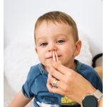 Jucarii, Copii si Bebe - Igiena si ingrijire - Accesorii ingrijire copii - Alte accesorii - Set ingrijire bebe, kit 6 in 1 Babysnugg, Portocaliu - contine foarfeca, unghiera, pila, penseta, termometru apa si betisor ureche cu luminita - Infinity.ro