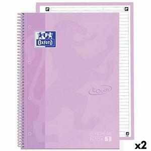 Notebook Oxford EUROPEANBOOK 1 Lavanda Placinta A4+ 80 Frunze 5 Piese (2 Unitati)