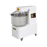 Electronice si Electrocasnice - Electrocasnice bucatarie - Mixere, tocatoare & roboti de bucatarie - Mixere - Malaxor profesional spirala 1 viteza echipat cu roti pivotante vas capac si spirala din inox 18/10 Hendi 22 litri 750 W - Infinity.ro