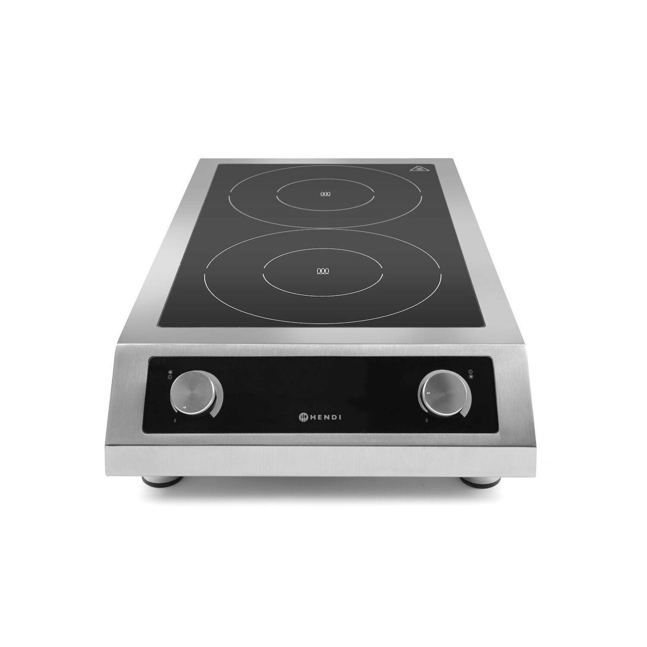 Plita cu inductie profesionala, Hendi Profi Line, model 7000 D ,putere 2x3500 W, control digital, corp inox