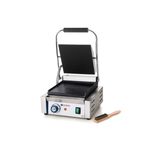 Electronice si Electrocasnice - Electrocasnice bucatarie - Preparare paine - Sandwich-maker - Contact grill profesional, partea superioara striata, partea inferioara neteda, 1800W, termostat 0-300 gr C, 22 x 23 cm - Infinity.ro