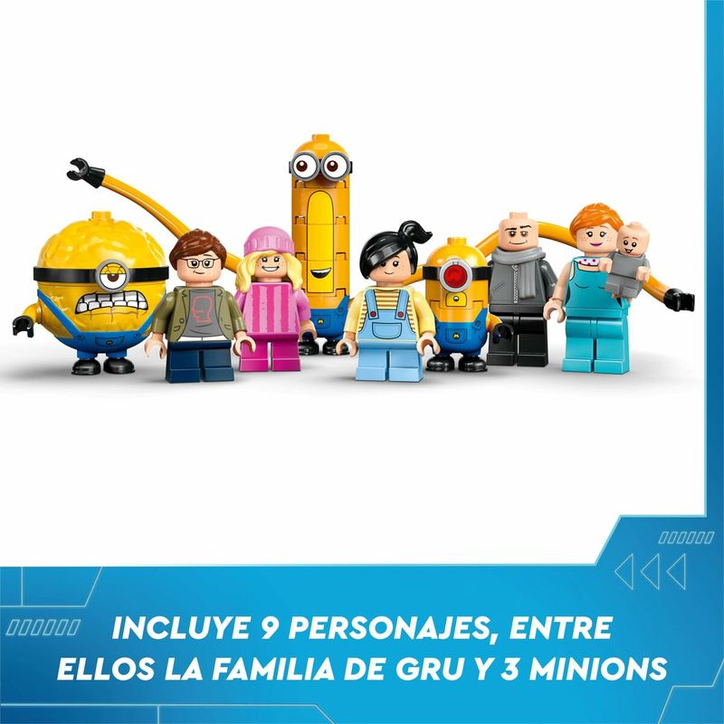 Jucarii, Copii si Bebe - Jucarii si jocuri - Seturi de constructie si cuburi - Seturi de constructie - Set de Constructie Lego Minions y la mansión familiar de Gru 868 Piese - Infinity.ro